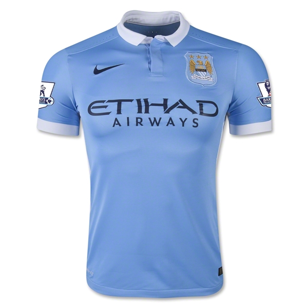 Manchester City Home 2015-16 MANGALA #20 Soccer Jersey - Click Image to Close